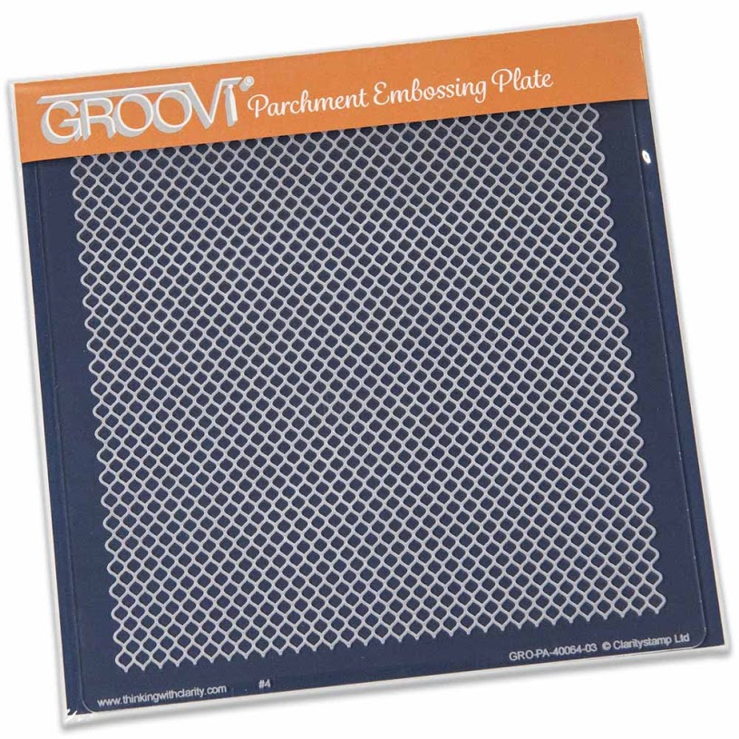 Groovi Lace Netting A5 Sq Plate Set